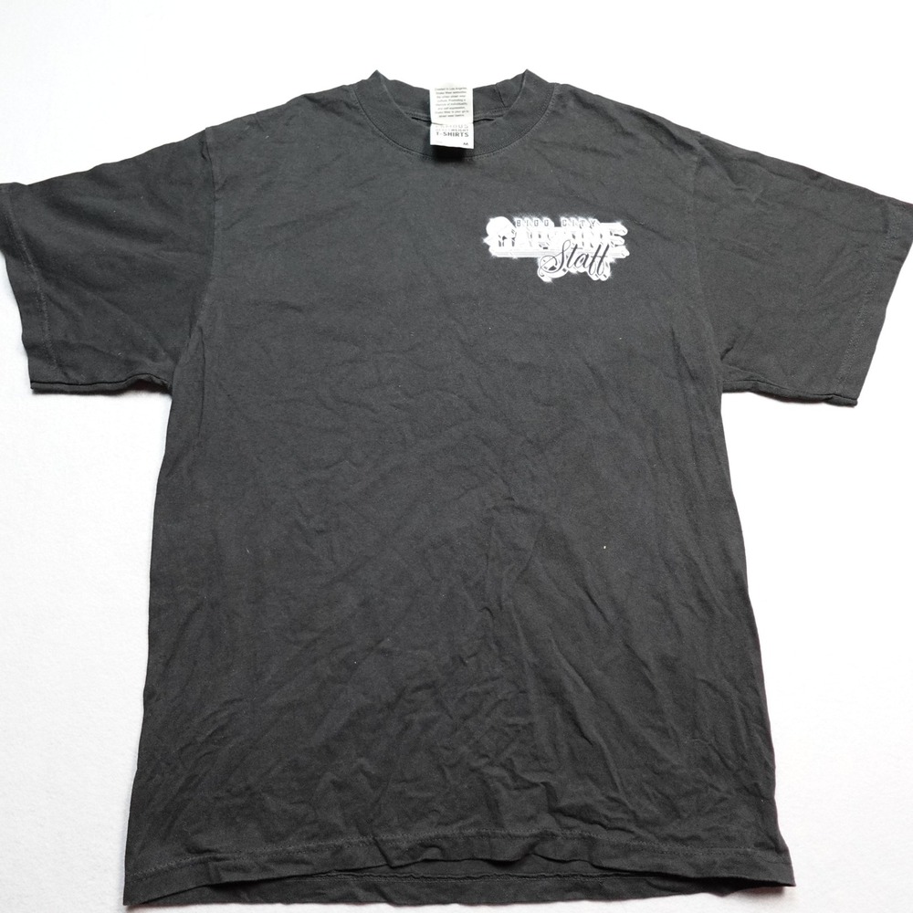 Shaka Wear Bigg City Capone Staff T-Shirt Men M Black Graphic Streetwear Tee
